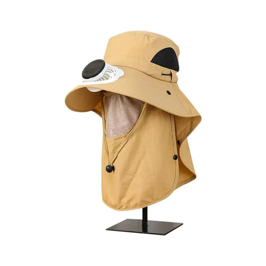 Solar Charging Fan Hat Working Outdoors Sunshade Sun Pot Picking Sun Hat Tea Garden Protection Greenhouse Removable